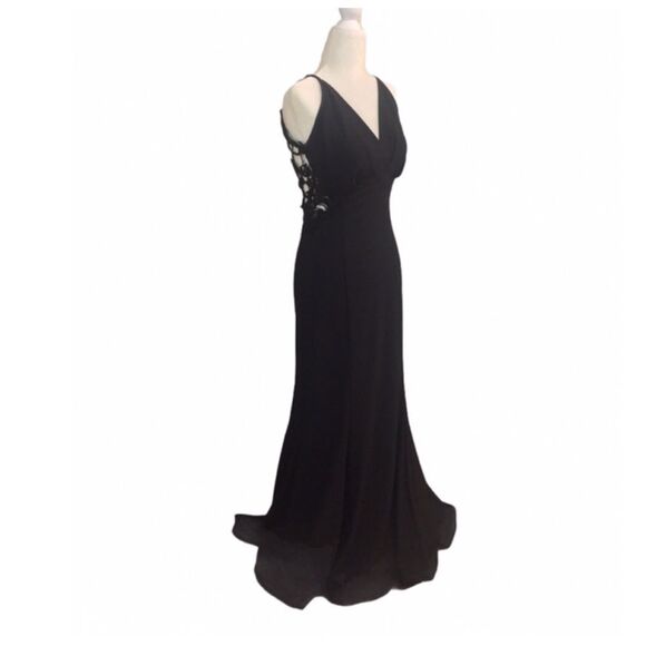 Jessica McClintock Vintage Black Mermaid Gown - Picture 11 of 16